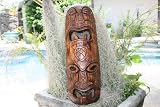 FIJIAN TIKI MASK W/ CARVED TURTLE - 20 STRENGTH & ABUNDANCE