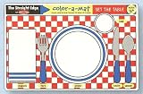 Melissa & Doug Color-A-Mat SET THE TABLE Placemat
