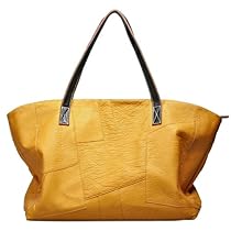 Hot Sale MG Collection RONIA Oversized Brown Patched Shopper Tote Style Slouchy Hobo Bag