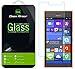 Lumia 735 Glass Screen Protector, Dmax Armor® Microsoft Lumia 735 Screen protector [Tempered Glass] Ballistics Glass, 99% Touch-screen Accurate, Anti-Scratch, Anti-Fingerprint, Round Edge [0.3mm] Ultra-clear [1 Pack]- Retail Packaging