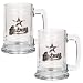 Houston Astros MLB 2pc 15oz Glass Tankard Set- Primary Logo by Great American Products