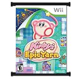 Kirby's Epic Yarn Game Fabric Wall Scroll Poster (16"x22") Inches
