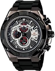 Edifice Black Label Quartz Stainless Steel Gunmetal Chronograph Strap