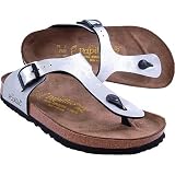 Sale Birkenstock Gizeh Selina Silver Ladies Sandals