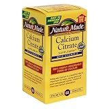 Nature Made Calcium Citrate with Vitamin D Supplement Tablets, 60-Count Bottles (Pack of 4)