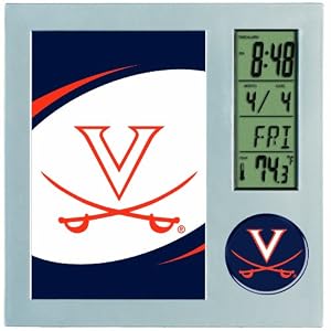 NCAA Virginia Cavaliers Digital Desk Clock