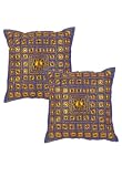 51YVRSnH9EL. SL160  Ethnic Indian Handmade Home Furnishing Cotton Cushion Cover Set Mirror Work Size 16 X 16 Inches Set of 2 Pcs