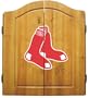 Imperial Boston Red Sox Licensed Solid Pine Cabinet and Bristle Dartboard Set