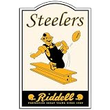 Steelers Riddell Nostalgic Metal Sign