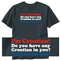 T-Shirt Black " I Am Croatian " Croatia Country