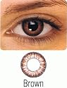 Non Perscription Color Contact Lenses 2 Tone - Brown
