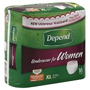 Depend Underwear, for Women, Moderate Absorbency, XL (48-64 Inch), 16 ct.