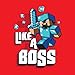 Minecraft Like a Boss Boys 8-20 Long Sleeve Tee