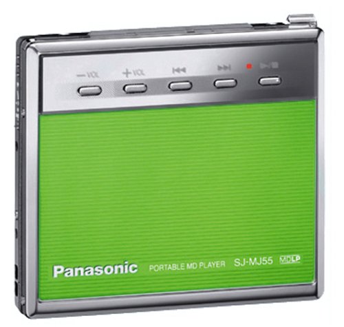 Panasonic ドッキンスタイルMD SJ-MJ55-G ポータブルMDプレーヤー (グリーン)