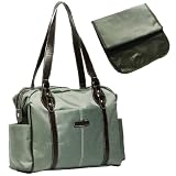 KF Baby SwaNk Diaper Bag, Army Green, with Changing Pad and kilofly Mini Gift-for-You Card