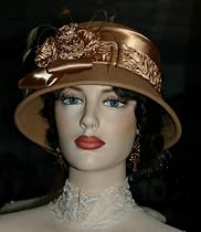 Kentucky Derby Hat Flapper Hat Cloche Hat Tea Hat Lady Sophia Gold