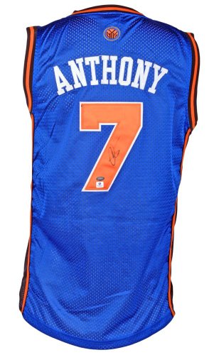 Autographed Carmelo Anthony New York Knicks Jersey - GAI - Autographed NBA Jerseys