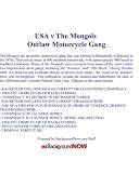 USA V The Mongols Outlaw Motorcycle Gang: Two Federal Indictments And Dozens Arrested, The USA s Efforts To Dismantle The Mongols