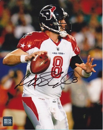 Matt Schaub Autographed Houston Texans 8x10 Pro Bowl MVP Photo