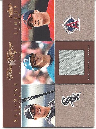 Hank Blalock 2004 Classic Clippings All-Star Lineup Jersey Card #HB Texas Rangers