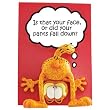 Garfield Is That Your Face Bobble Plaque 7" H
