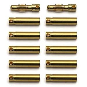 4.0mm Battery Connectors, 2 Male, 10 Female from Associated Accessories