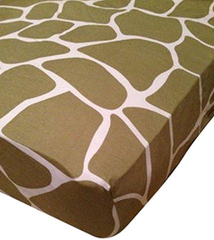 Babee Talk Organic Eco-Dreams Crib Sheet - Giraffe