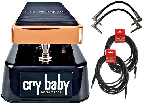 Dunlop Joe Bonamassa Signature Crybaby Wah Pedal Bundle w/4 Free Cables! On Sale