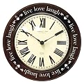 Live Love Laugh Wall Clock - 16"