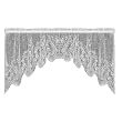 Heritage Lace Floret 68-Inch Wide by 32-Inch Drop Swag Pair, Ecru