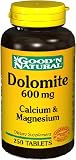 Dolomite 600 Mg 250 Tabs Good'N Natural