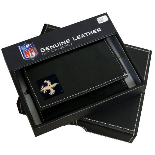New Orleans Saints Leather TriFold Wallet