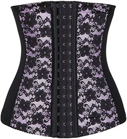 Menglvxinzui Purple Waist Training Cincher Body Corsets