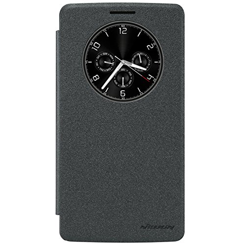 LG G4 Stylus G Stylo Case Cover+Touch-U Holder , NILLKIN Sparkle Window View Sleep / Wake PU Leather Flip Cover Case for LG G4 Stylus G Stylo (Not for LG G4) , with original Nillkin retail box (Black)