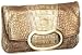 Jalda Croc-Embossed Bean Clutch