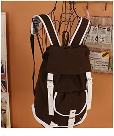 Beauty Life Girls' Casual Cute Style Canvas Backpack/ Handbag/ Schoolbag (Brown)