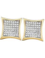0.33CTW DIAMOND MICRO PAVE EARRINGS