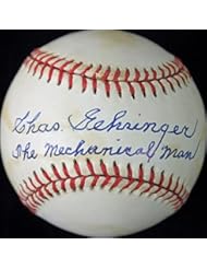 Collectibles: TIGERS CHARLIE "CHAS" GEHRINGER "THE MECHANICAL MAN" SIGNED AUTHENTIC OML BASEBALL CERTIFICATE OF AUTHENTICITY JSA #K17009 - Press Pass Collectibles