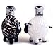 Kitchen & Housewares : Handblown Glass Salt/Pepper Shaker Set - 'Black & White Sheep'