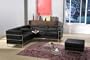 Le corbusier style corner sectional sofa set
