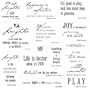 Fiskars Cloud 9 Clear Stamps-Simple Thoughts Laughter