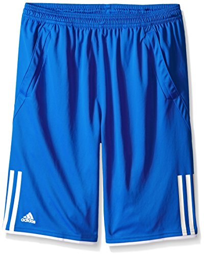 adidas Kids Boy's Club Bermuda (Little Kids/Big Kids) Shock Blue/White SM (8 Big Kids)
