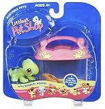 Littlest Pet Shop Portable Pets - Iguana with Carrying Case Figure