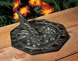 Large Butterfly Sundial Verdigris