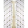 Purple and Brown Mod Dots Window Treatment Panels -Set of 2