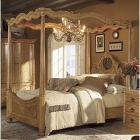 CLOSEOUT SPECIAL! - Palencia California King Size Canopy Bed - Wynwood Furniture -...