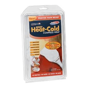 Thermalon Microwave Activated Moist Heat-Cold Compress Wrap for Back, Neck, Shoulder, Head, Abdomen, 5.5 x 18.5 by Thermalon
