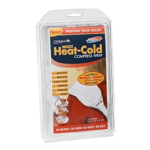 Thermalon Microwave Activated Moist Heat-Cold Compress Wrap for Back, Neck, Shoulder, Head, Abdomen, 5.5 x 18.5 by Thermalon