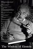 Albert Einstein (Words Of Wisdom Quotes) Art Poster Print - 24 X 36