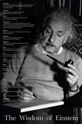 The Wisdom of Einstein People Poster Print, 23x35